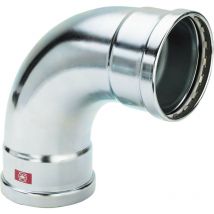 Viega 1116XL Curva 90° Femmina/Femmina Ø76,1 In Acciaio a Pressare - 597566