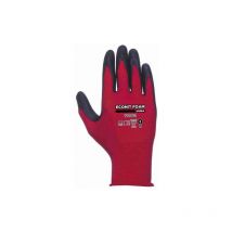 111801/6 guante nylon/fibra lycra palma y medio dorso recubierto de nitrilo foam. r Juba