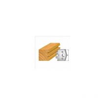 Luxoutils - 114: Jeu de 2 fers 40mm rainure double pour porte outils 40 et 50mm