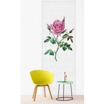 Papier peint panoramique floral effet textile Tapisserie panoramique fleurie cuisine motif rose Papier peint panoramique idéal chambre adulte
