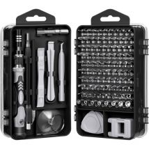 Keyoung - 115Pcs Kit Mini Tournevis de Précision, Magnétique, Set Outils Informatique de Réparation pour pc, Laptop, Phone, Lunettes, Mac,