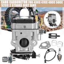 11mm Motorcycle Carburetor Carb Strimmer Hedge Trimmer Brushcutter Chainsaw Lawn Mower For 43cc 47cc 49cc 50cc 52cc 2 Stroke Motor Scooter Bike