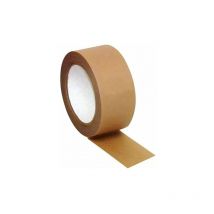 12 adhesive tapes made of biodegradable, ecological kraft paper with adhesive paper backing, 50 mm x 50 meters. Plastic-free kraft adhesive, which