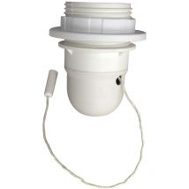 1/2-adrige Fassung Und Stab E27 Tibelec, Kunststoff, Weiß 60 W Tibelec