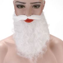 12 costumes amusants de Père Noël barbu en blanc