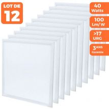 Europalamp - 12 Dalles led premium Ultra Slim 600x600 40W Blanc Neutre 4000k