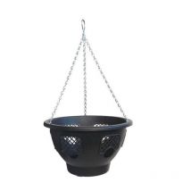 12' Easy-fill Hanging Basket - Black - Pack of 1