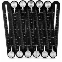 Sunxury - 12 Fold En Alliage D'Aluminium Regle Multi Angle De Mesure Rulers Carreaux De Ceramique Ouverture Outils