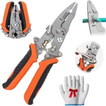 12 In 1 Foldable Wire Stripper,12 In 1 Multifunctional Wire Stripper Crimper Cable Cutter Pliers,New Electrician Pliers Tools And Cable Stripper,For