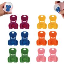 12 Pack Easy Pull Can Opener and Drink Protector for Beverage Cans, Plastic Accessories for Picnic, BBQ, Camping