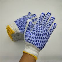 12 paires de gants de travail en coton réutilisables Gants de nettoyage pour adultes Gants de protection de main-d'oeuvre pour travaux industriels
