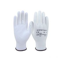 Guante sintético Safetop recubierto de poliuretano Feather Task 6 Blanco