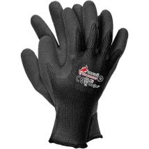 12 Pares Guantes de Trabajo Látex Revestimiento, Calidad Guantes Guantes de Montaje, Color, Talla 8