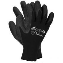 12 Pares Guantes de Trabajo Látex Revestimiento, Calidad Guantes Guantes de Montaje, Color, Talla 7