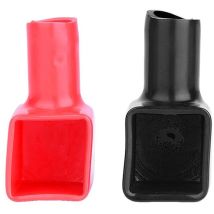 Roleader - 12 Pcs Couvre-bornes De Batterie, Capuchon Couvertures Batterie Bornes Bouchon Protecteur Shell Souple Rouge Et Noir Positif Et Négatif 