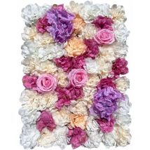 12 Pcs mur de fleurs artificielles bricolage panneau de fleurs artificielles décoration fleur de soie pour jardin mariage photographie fond