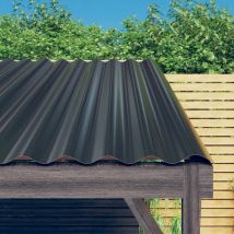 Maison Chic - 12 pcs Panneaux de toiture Tôle de toiture Acier Anthracite 100x36 cm MCYMH281648 MaisonChic