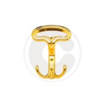 Capaldo - 12 pcs porte-manteau art 2388 zamak chrome poli porte-manteau 96x138 mm