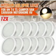 Drillpro - 12 pezzi 12V led per interni Spot Light Cabinet per camper Camper Caravan Camper Van