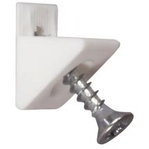 Fermaschiena con vite - bianco - 12 pz