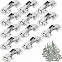 12 pièces petit/avec sans vis sans trou sans fente charnière armoire porte pont tampon charnière charnière,Pour meubles de maison, portes et