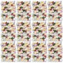 Senderpick - 12 pièces mur de fleurs artificielles fond de fleur de soie bricolage décor de rue de mariage