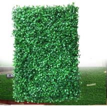 12 Pièces Plantes Artificielles, Haie Artificielle, Tapis De Pelouse Verte Artificielle, Simulation Gazons Artificiel pour Jardin Mariage Paysage