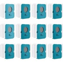 12 Pièces Sac à Poussière Clean Station pour Samsung Bespoke Jet VCA-ADB95,VS20A95923W, Sacs de Rechange pour Aspirateur, Sacs d'Aspirateur,