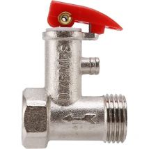 Ersandy - 1/2 PT-Hülse, Sicherheitsventil für elektrische Warmwasserbereiter, 0,75 MPa, Temperatur- und Druckentlastungsventil für Warmwasserbereiter