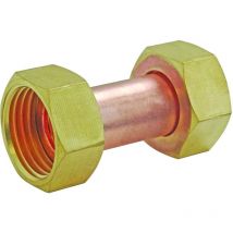 Raccord 2 Ecrous laiton douille cuivre 20x27 20x27