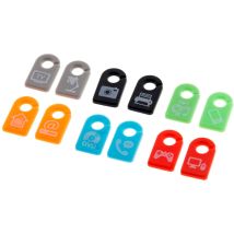 12 repère câbles multicolores Zenitech