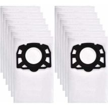 12 Staubsaugerbeutel für Kärcher WD4, WD5, WD6 Premium, passend für Kärcher MV4, MV5, MV6 Nass-/Trockensauger 2.863-006.0,