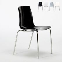 Grand Soleil - 12 Stühle Küchenstuhl Esstischstuhl Esszimmerstuhl Lollipop - Schwarz
