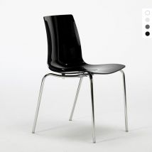 12 Stühle Küchenstuhl Esstischstuhl Esszimmerstuhl Grand Soleil Lollipop - Schwarz