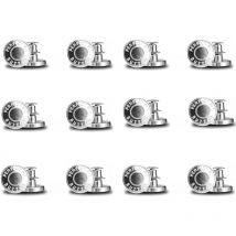 Bluedeer - 12 Stück Hosen Enger Machen Clip, Knöpfe Hosen Enger Machen, Jeans Knöpfe Ohne Nähen Benutzt für Erweitern Oder Reduzieren der Hosengröße