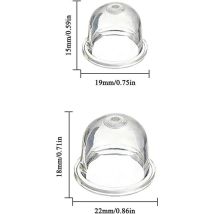 12 Stück Vergaser-primerpumpen-ballon 19 Mm Und 22 Mm, Vergaserzubehör Für Freischneider, Kettensäge, Laubbläser, Rasenmäher