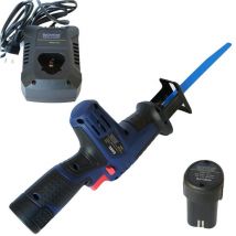 Trade Shop Traesio - Trade Shop - Elektrische Säge 12 V Mit Wiederaufladbarer Akku-säbelsäge 2 Lithium-akkus -