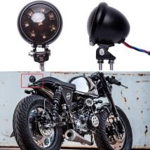 12 V Motorrad-rücklicht, Geräucherte Led-bremsleuchte Für Street Bike, Chopper, Bobber, Cafe Racer, Cruiser.