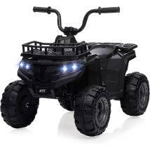 12 v Voiture électrique pour enfant - Jouet à piles - Avec télécommande, lumières led et ceintures de sécurité - Pour garçons et filles de 2 à 6