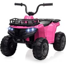 12 v Voiture électrique pour enfant - Jouet à piles - Avec télécommande, lumières led et ceintures de sécurité - Pour garçons et filles de 2 à 6