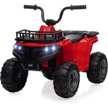 12 v Voiture électrique pour enfant - Jouet à piles - Avec télécommande, lumières led et ceintures de sécurité - Pour garçons et filles de 2 à 6