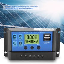 12 V/24 v USB-PWM-Solarregler, Solarpanel-Batterieregler, LCD-Anzeige, Überlastung, Überstrom (YJSS-30A)