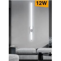 Trade Shop - Aplique Led 12 Vatios Tubo Largo Blanco Moderno Frio Calido Luz Natural E80 -