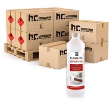 Höfer Chemie Gmbh - 540x 1 l flambiol Bioethanol Hochrein 100 % in Flaschen für Edelstahl-Tisch-Kamine