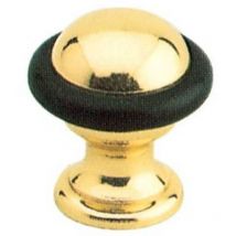 Mariva - 12 x butée de porte ronde en laiton peint poli