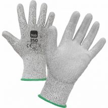 12 x hom gants anti-coupures fil/pu gris tg.8