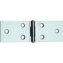 Langes Edelstahlscharnier Art. 122 Zoll mm. 80 H(40+40)x31 fester Stift 12 Stk.-Ruheraum