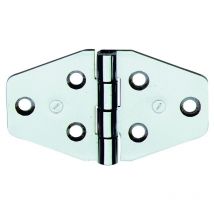 Nautisches Edelstahlscharnier Art.854in mm.40hx70 fester Stift 12 Stk.- Ruheraum