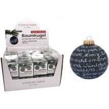 12 x Weihnachtsbaumkugel zum Beschriften 8cm Christbaumschmuck Weihnachtsdeko