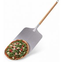 Start - 12-Zoll-Pizzaschieber – Professioneller, authentischer Kochspatel – Hochwertiger Pizzaschieber – Pizzaschieber aus Aluminium und Holz